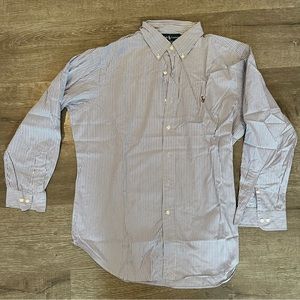 Ralph Lauren Men’s Blue and Green Dress Shirt Size 16.5